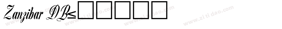 Zanzibar DB字体转换